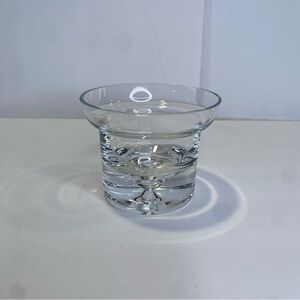 Crate&Barrel Krosno Poland Clear Crystal Suspended Drop Candleholder
